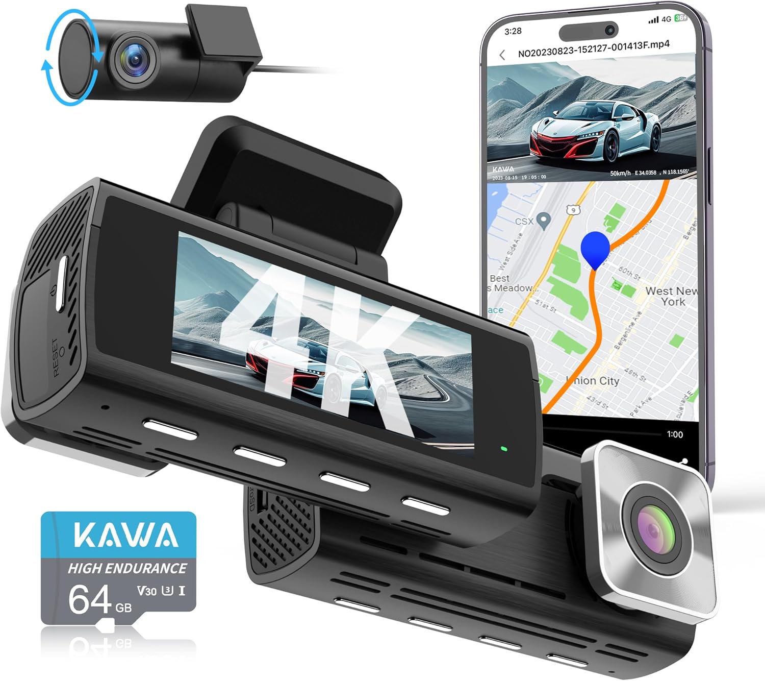 KAWA 4K Dashcam Produktbild